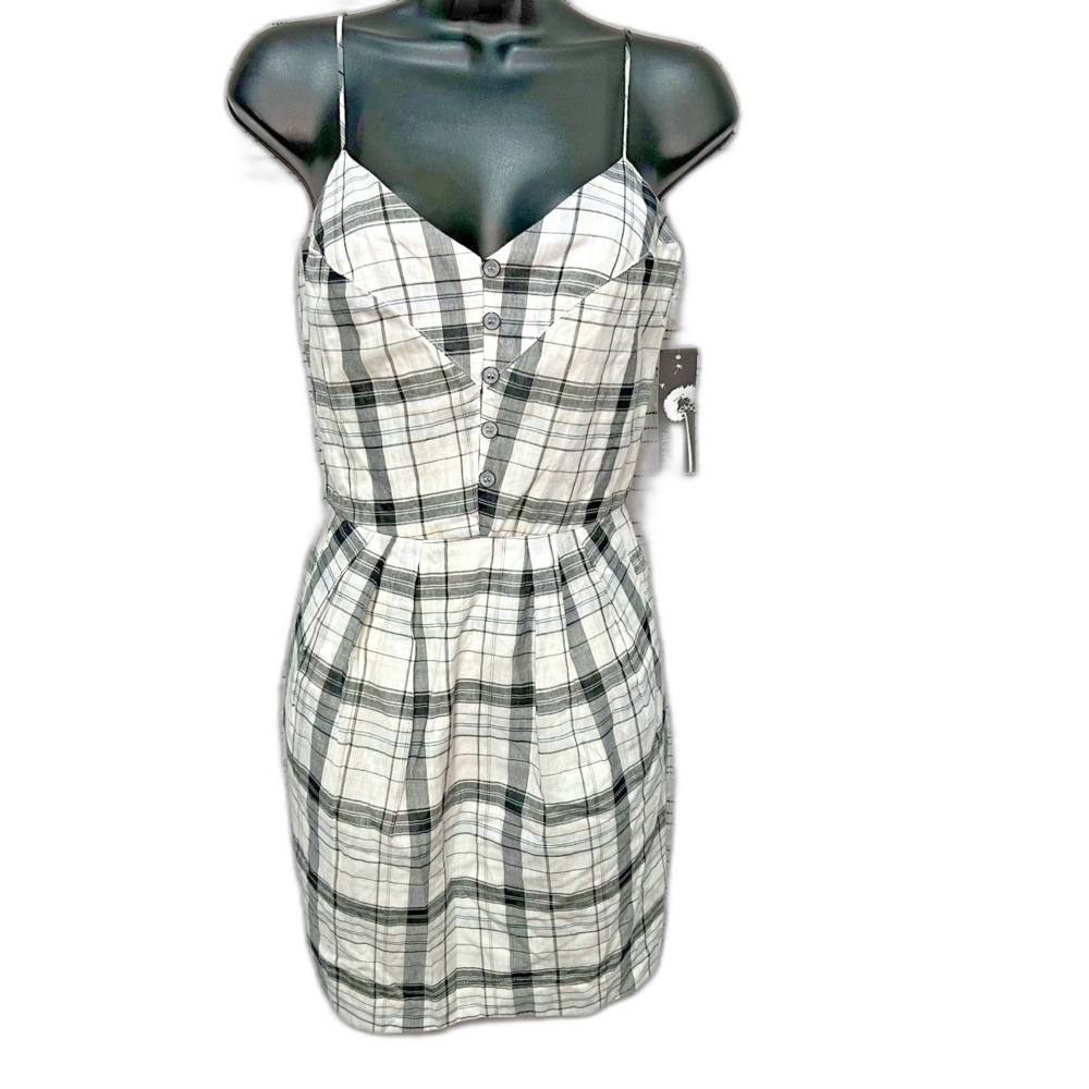 NWT Myne Plaid Mini Dress One Tree Hill Y2K Cotton Size 6 Preppy School Girl Y2K
